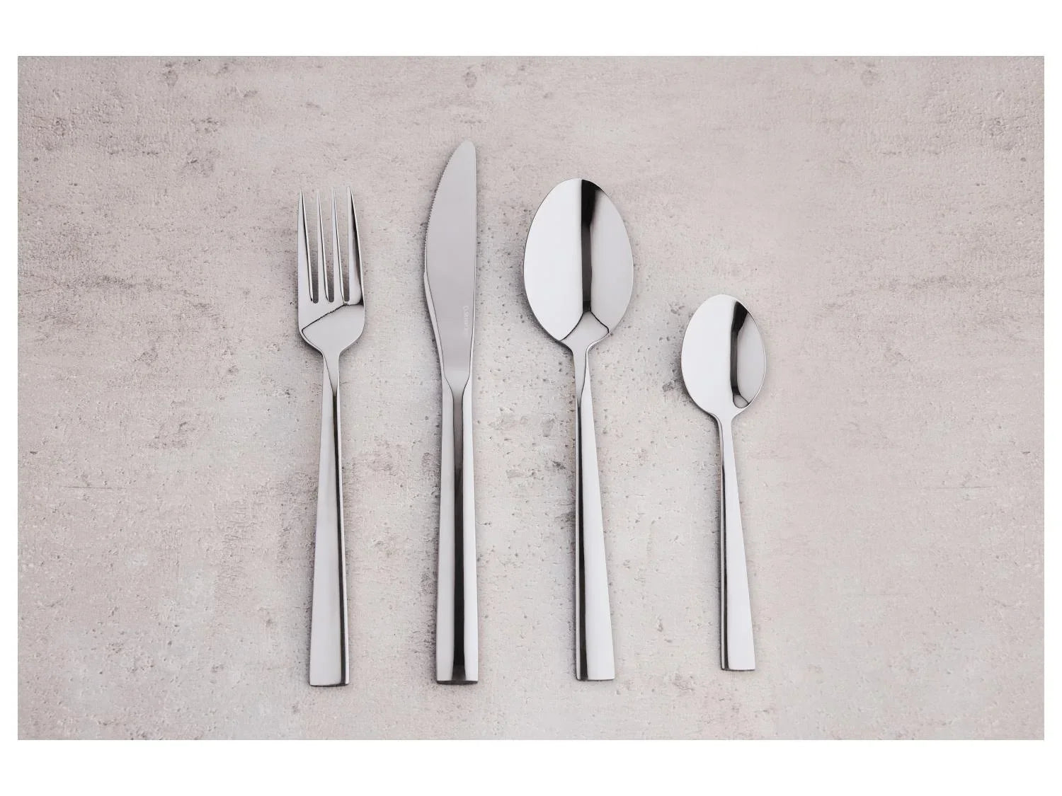 SILVERCREST Set de 24 couverts en acier inoxydable poli