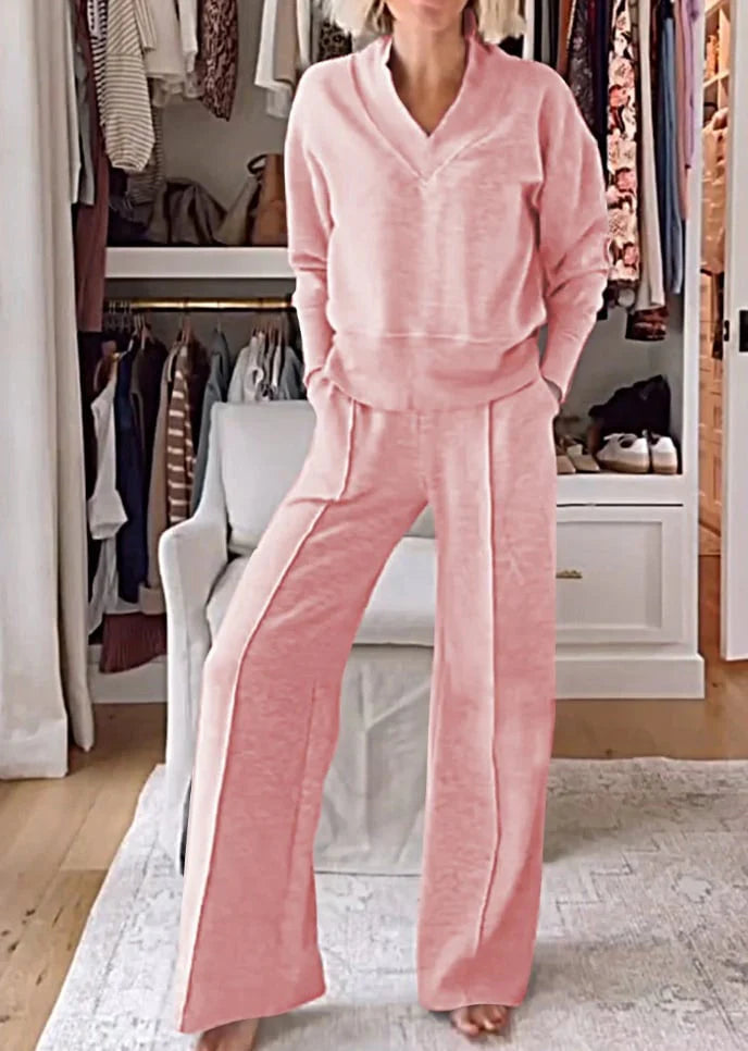 Ensemble Deux Pièces Femme Col V