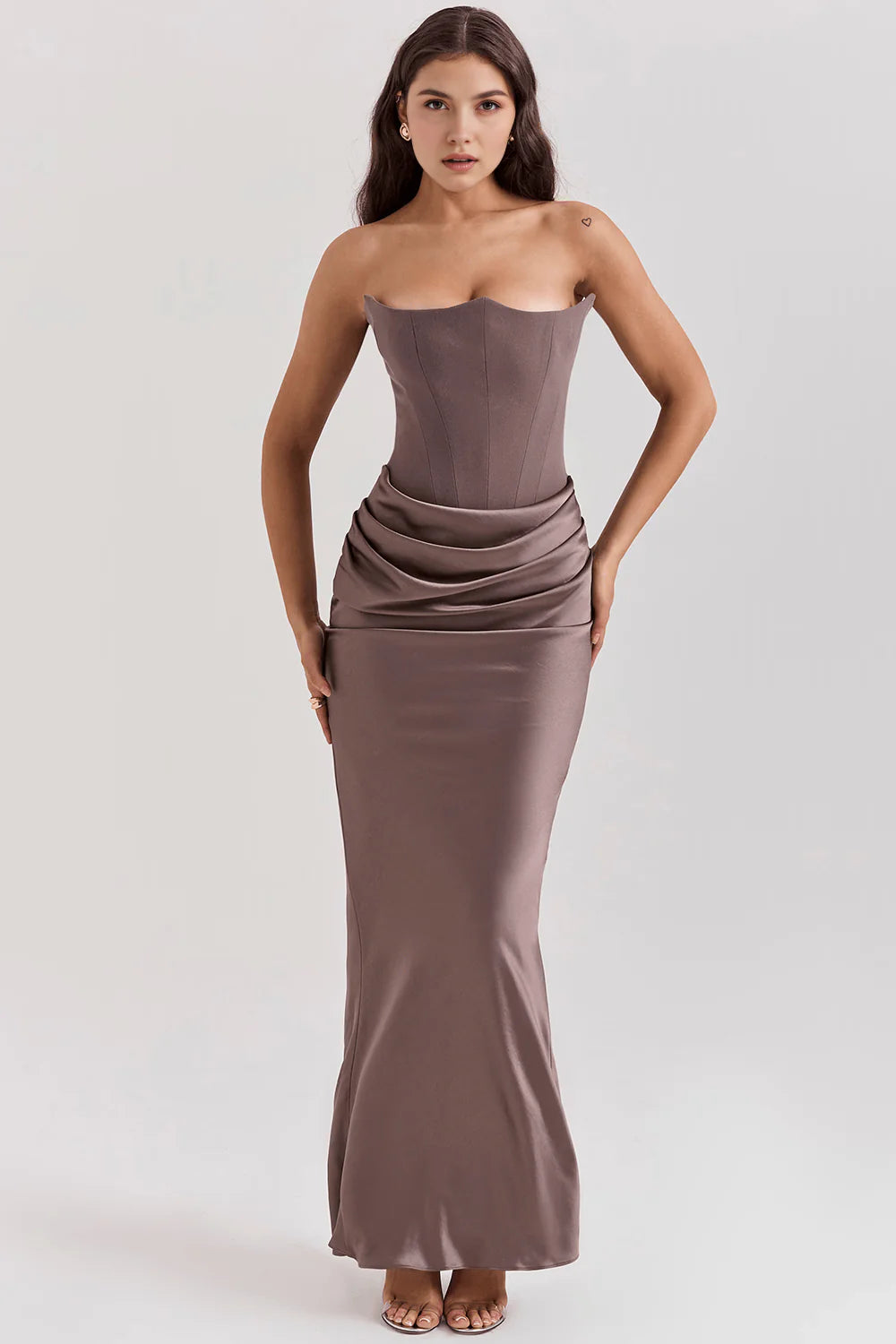 Céleste | Robe en satin