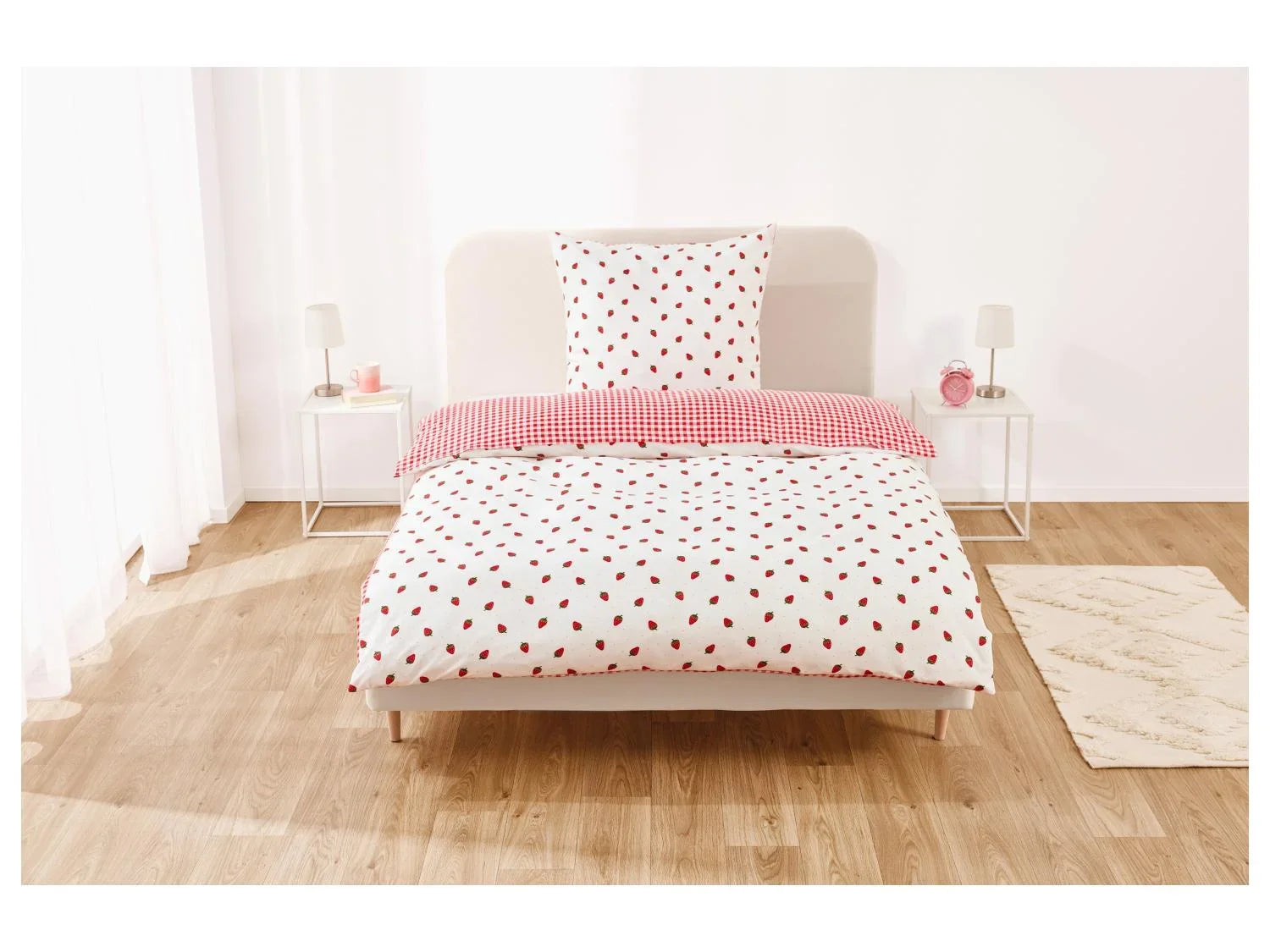 LIVARNO home Parure de lit en microfibre satine, 140 x 200 cm