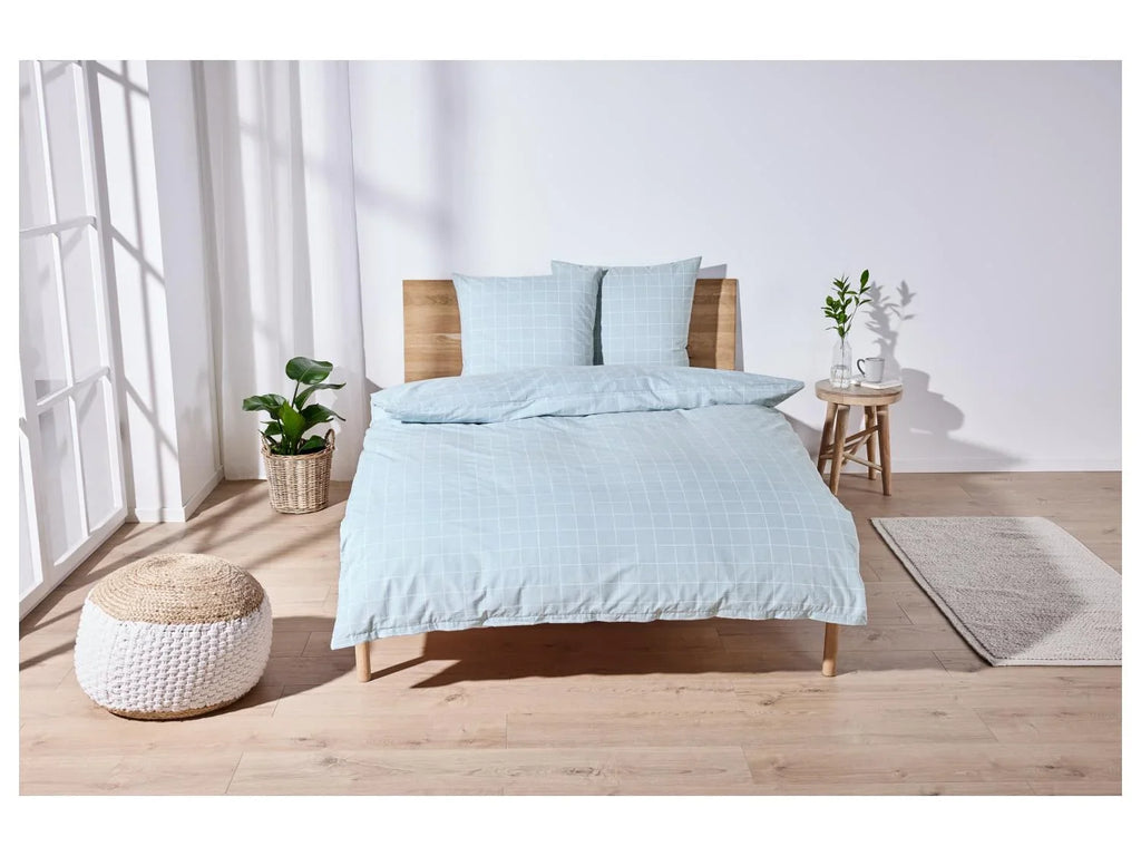 LIVARNO home Parure de lit double face en percale, 240 x 220 cm