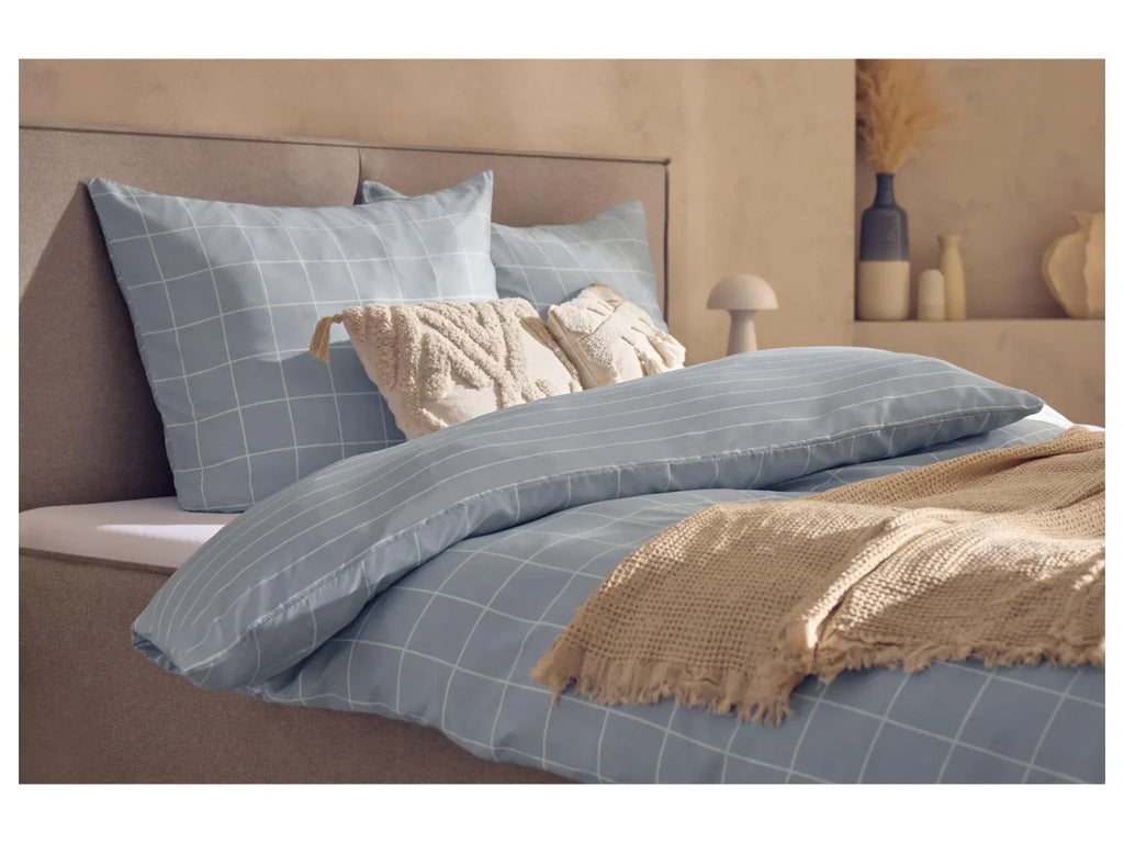 LIVARNO Parure de lit double face en satin microfibre, 240 x 220 cm