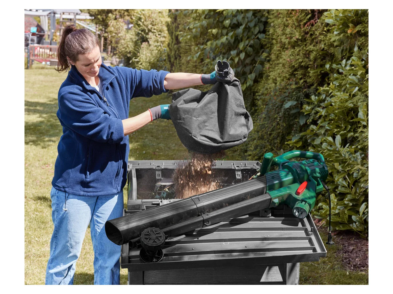 PARKSIDE Aspirateur et souffleur de feuilles lectrique 3 en 1 PLS 2600 C2, 2600 W
