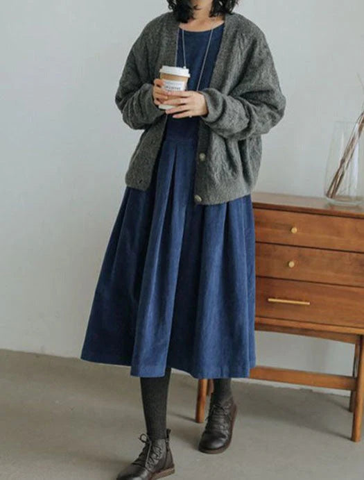 Robe en velours côtelé intemporelle