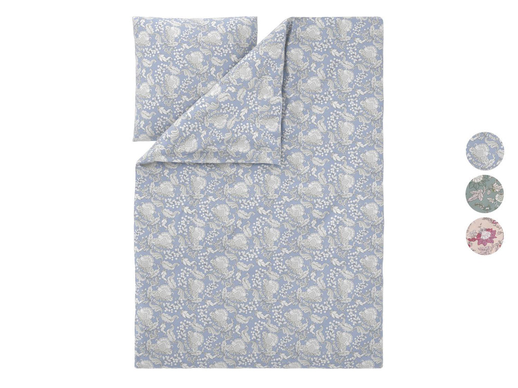LIVARNO Parure de lit ou parure de lit double face en satin, 140 x 200 cm