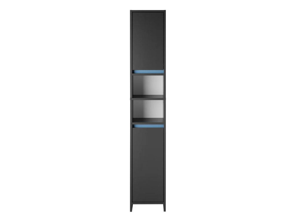 LIVARNO home Colonne de salle de bain Oslo, 32 x 180 x 28 cm, noire