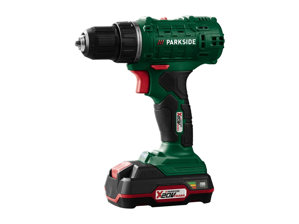 PARKSIDE Set perceuse-visseuse sans fil PBSSA 20-Li A1 + batterie + chargeur, 20 V