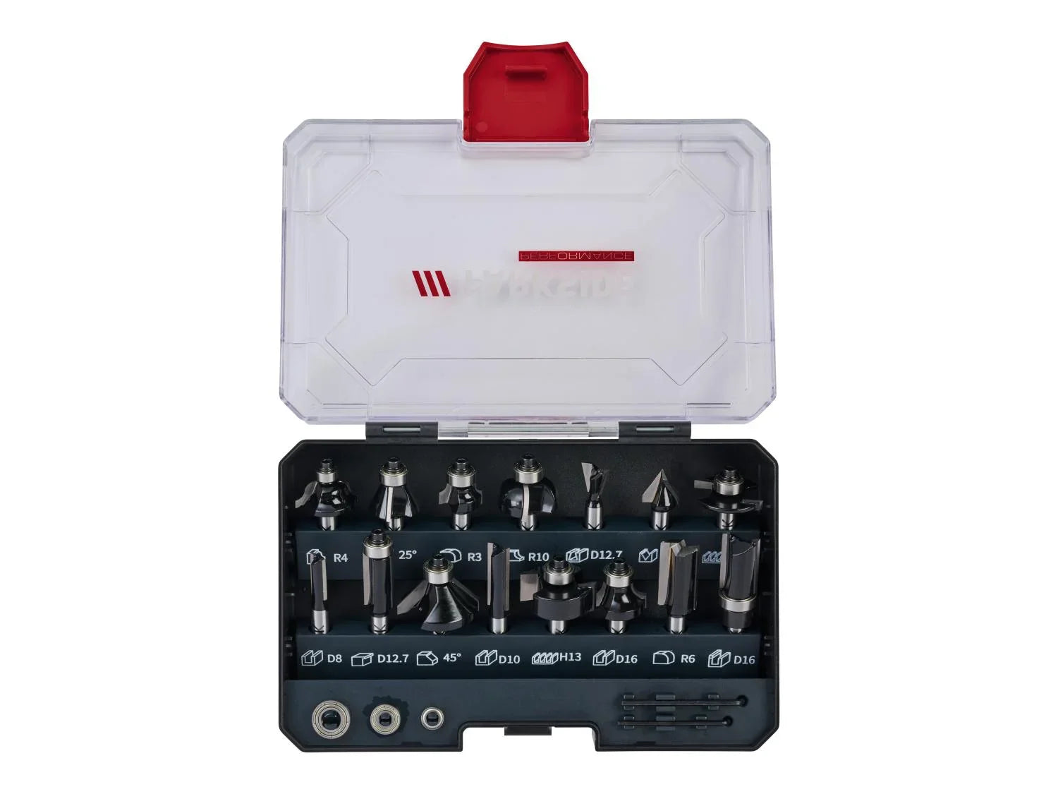 PARKSIDE PERFORMANCE Set d'embouts de fraisage PPFB 15 A1, 15 pices