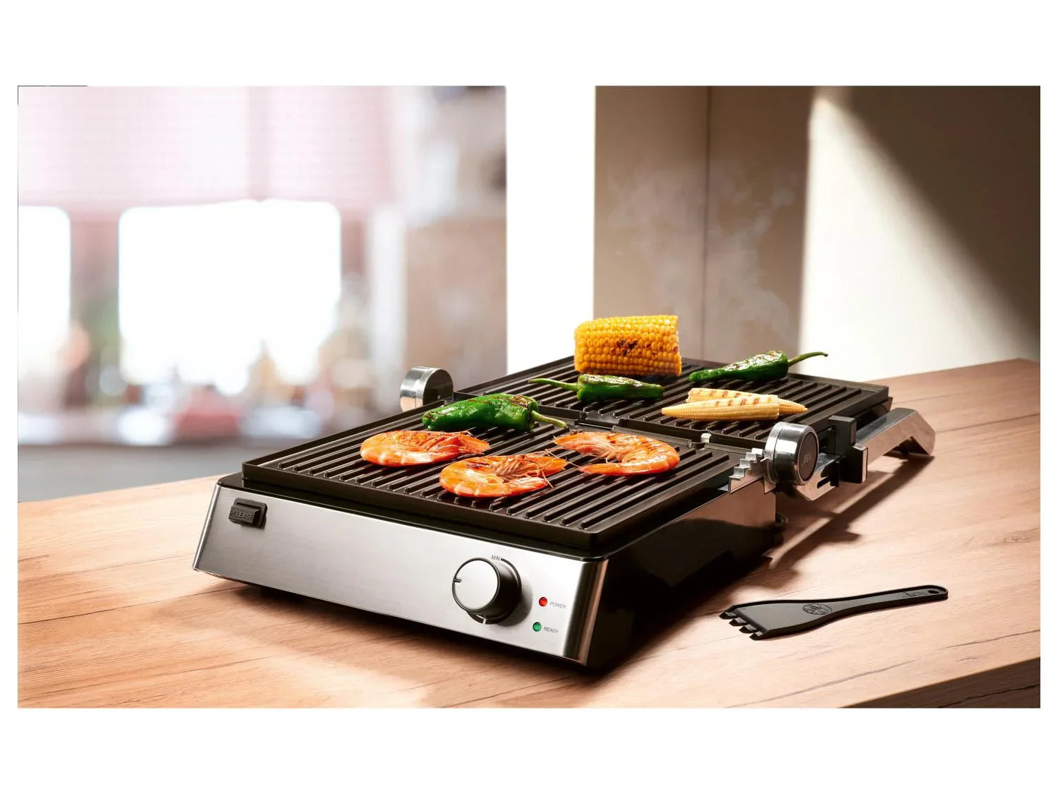 SILVERCREST KITCHEN TOOLS Grill de contact, ouverture  180 Gril de contact, pliable  180