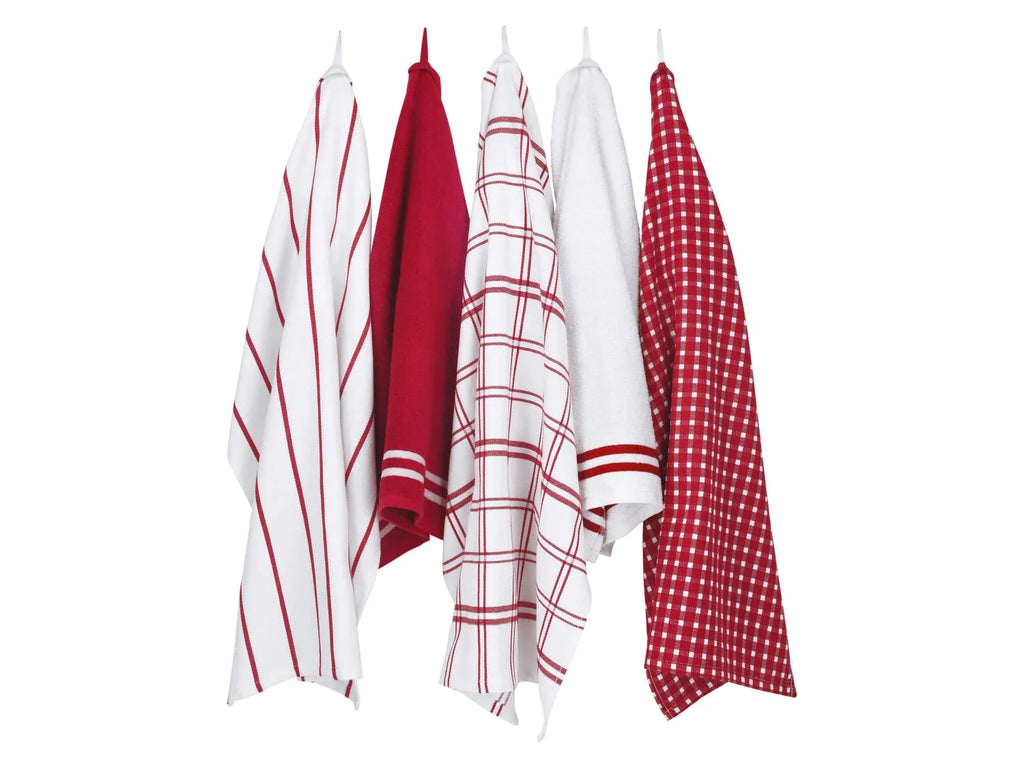 W5 Lot de 5 torchons de cuisine