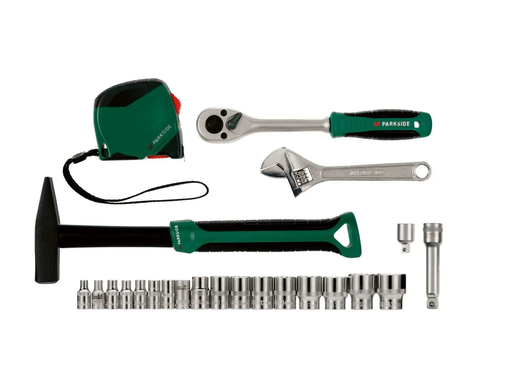 PARKSIDE Bote  outils avec visseuse sans fil PWBM A1, 92 pices
