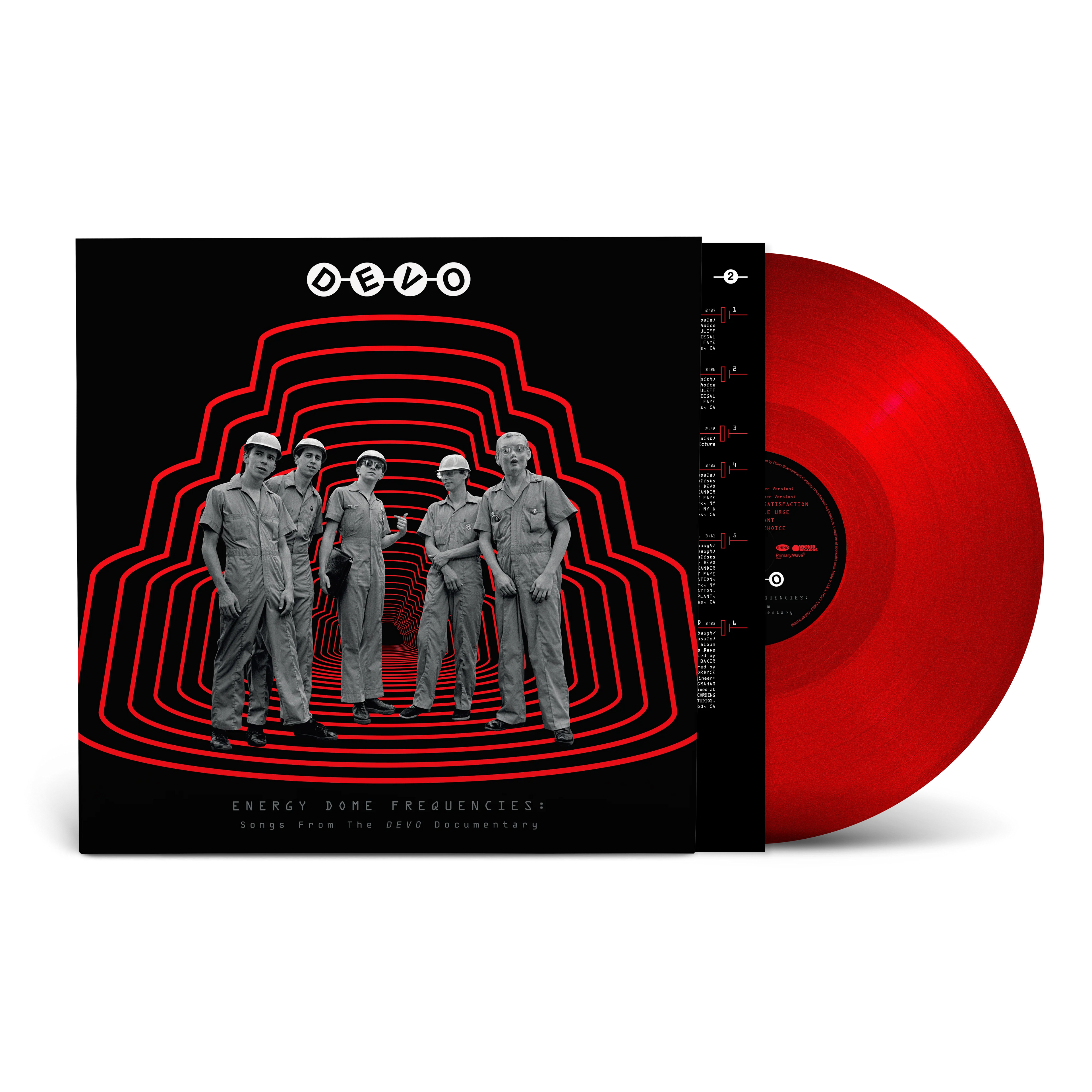 DEVO - ENERGY DOME FREQUENCIES: SONGS FROM THE DEVO DOCUMENTARY - RED COLOR - VINYL LP