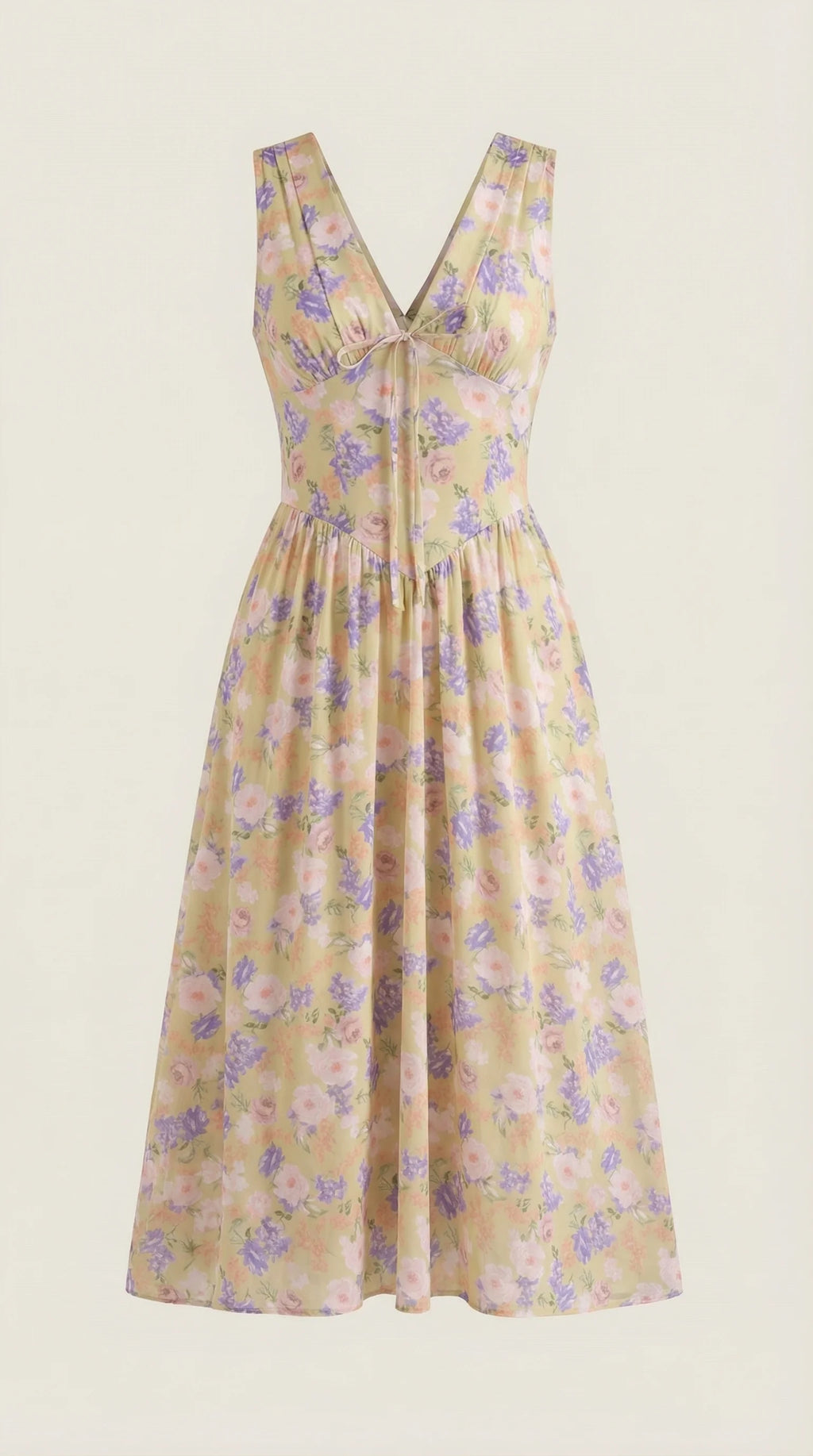 Robe mi-longue d'été corset pour femme