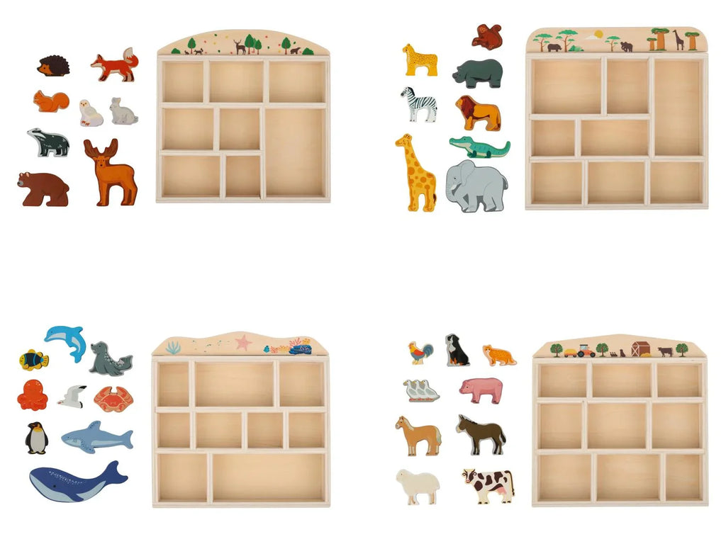 lupilu Coffret danimaux en bois