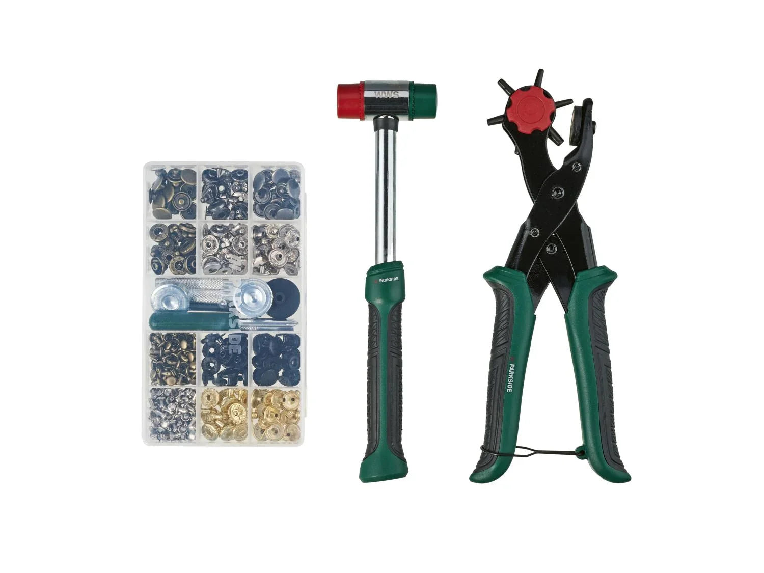 PARKSIDE Pince emporte-pice avec boutons-pression, 358 pices