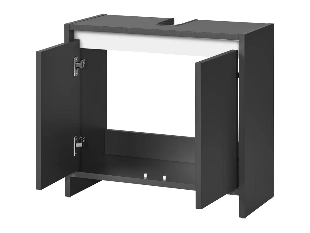 LIVARNO home Meuble sous-vasque Oslo, 60 x 55 x 28 cm, noir