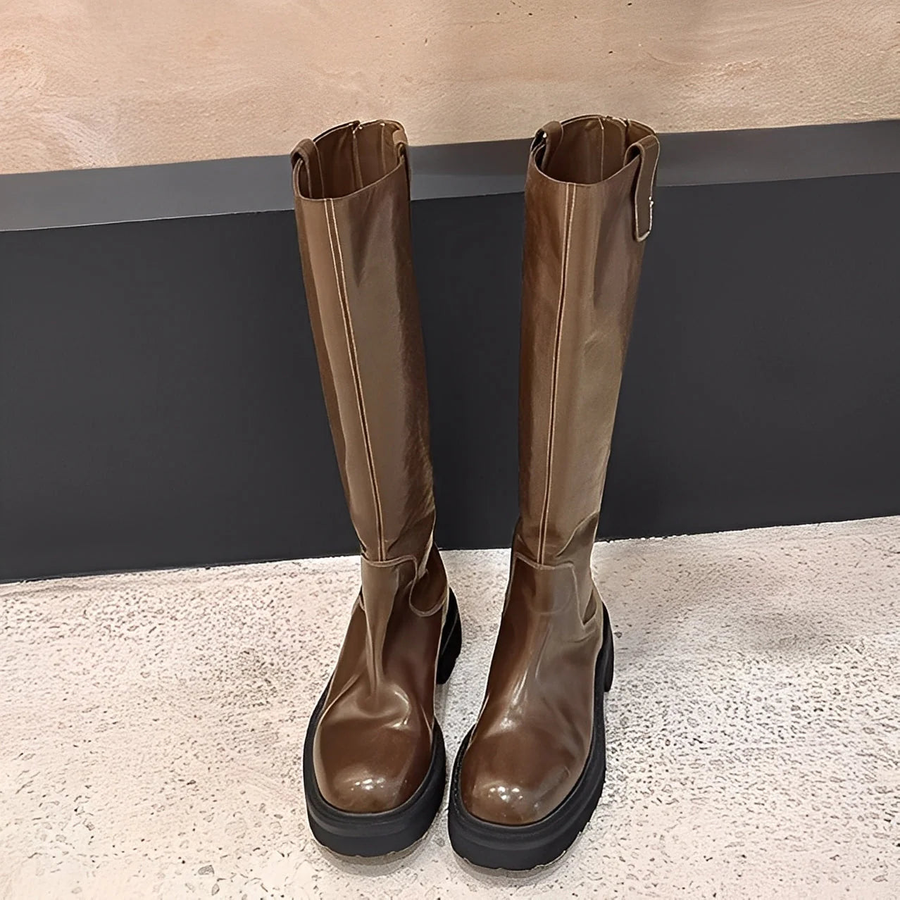 Christine - Bottes élégantes montant jusqu'aux genoux pour femmes