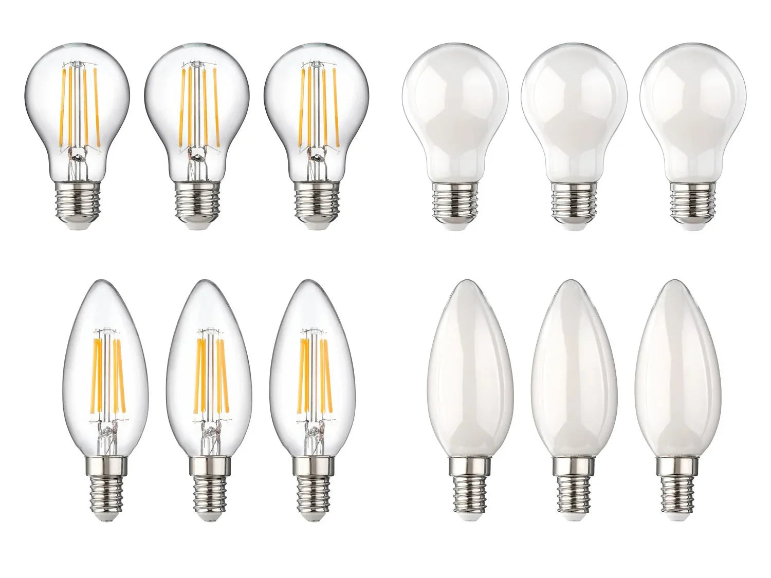 LIVARNO Lot de 3 ampoules LED  filament