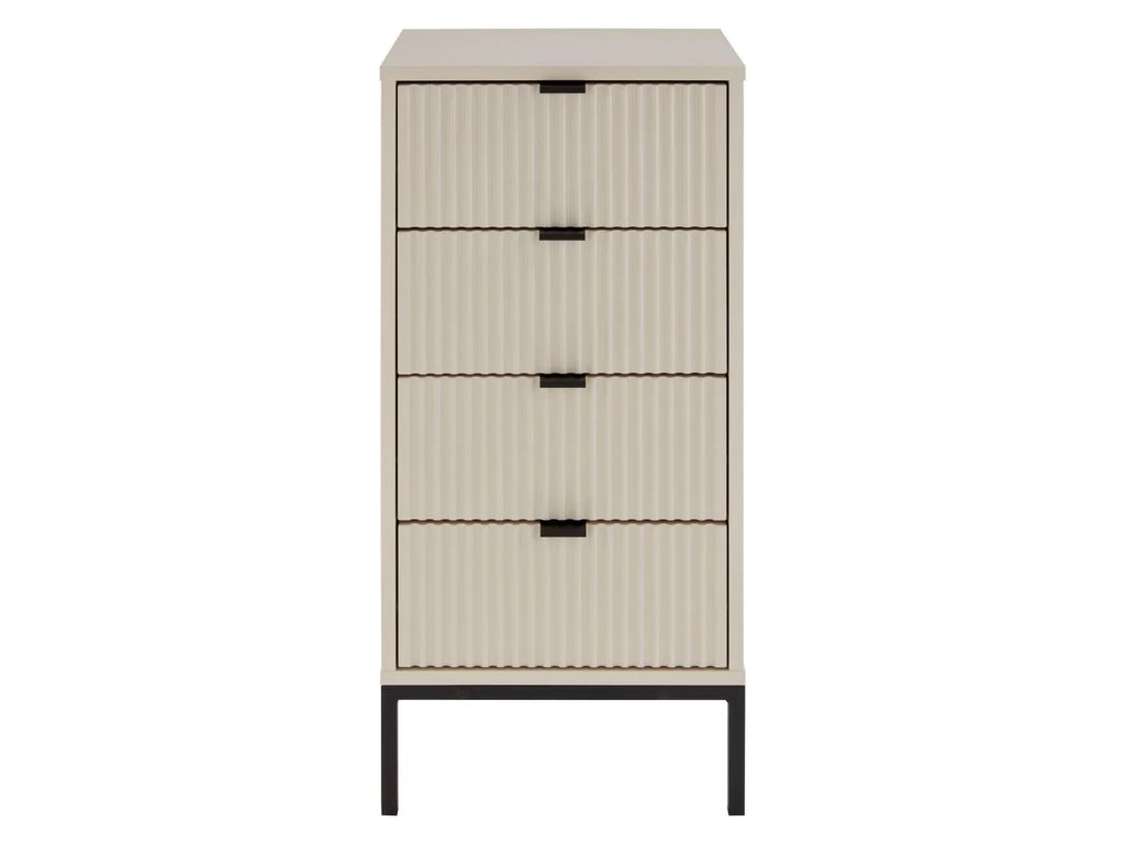 LIVARNO home Commode, 40 x 33 x 84,9 cm, beige/noir