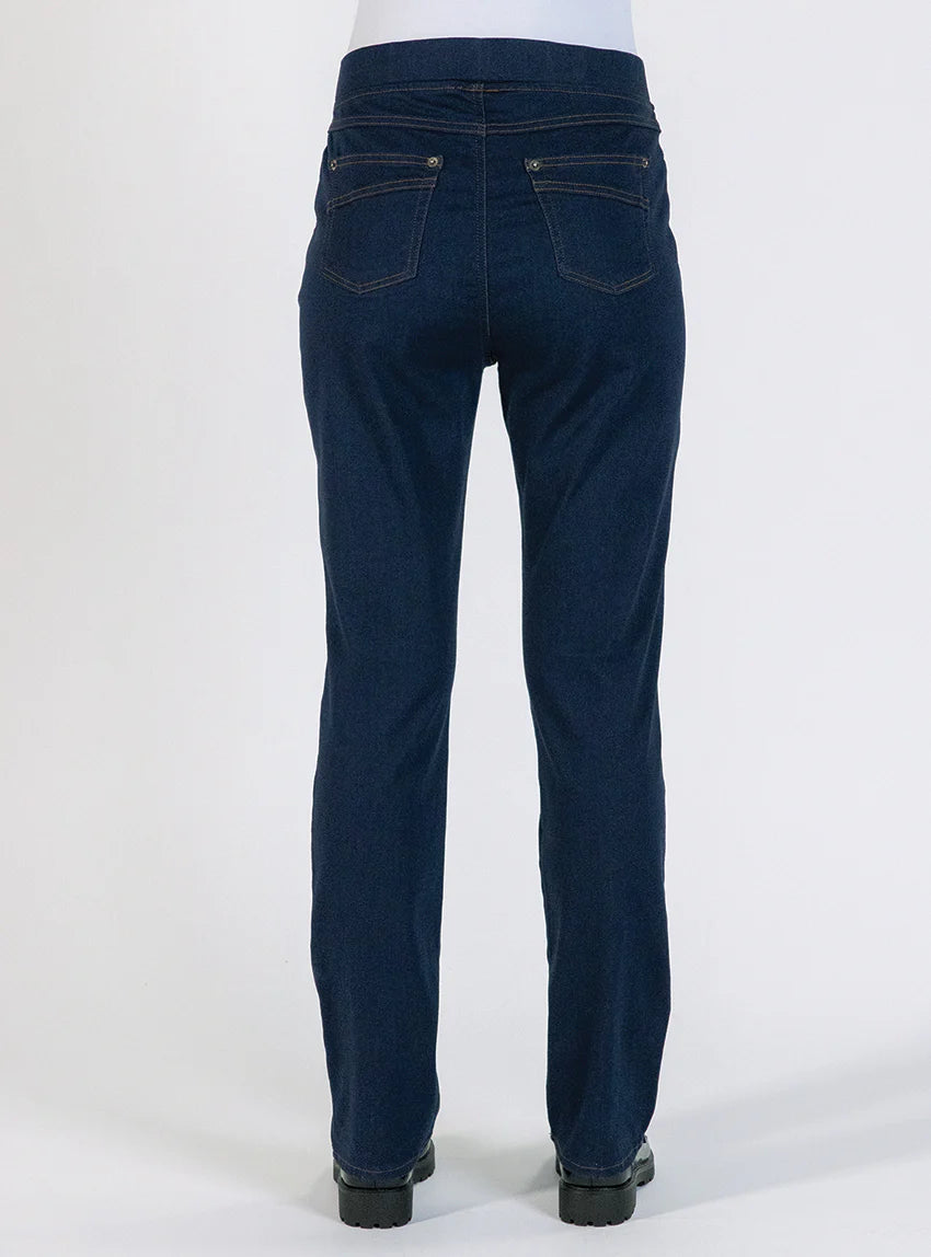 Jegging femme coton bleu indigo