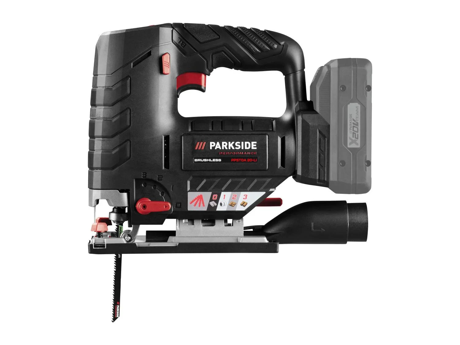 PARKSIDE PERFORMANCE Scie sauteuse sans fil PPSTDA 20-Li B2, 20 V