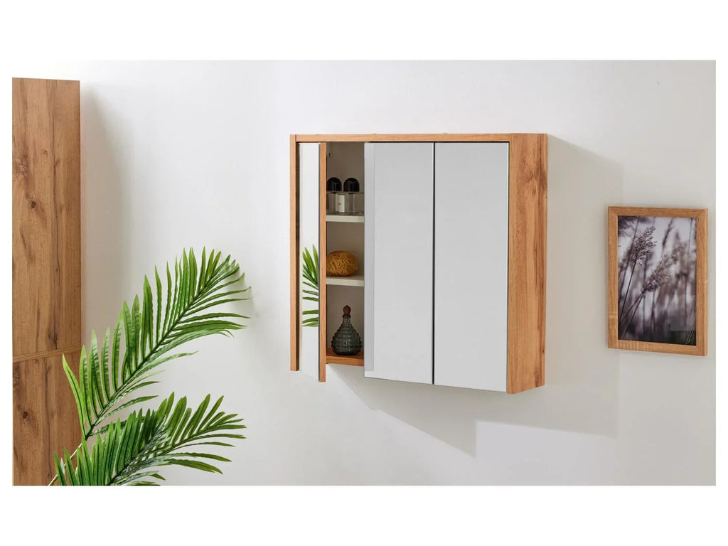 LIVARNO home Armoire  miroir Verona, 64,3 x 60,7 x 16,2 cm, imitation chne