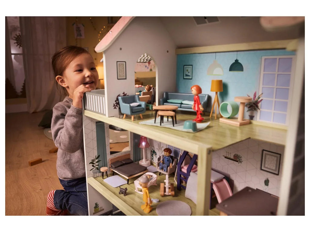 Playtive Maison de poupes XXL, 54 pices