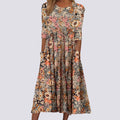Lucie - Robe longue fleurie élégante