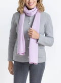Echarpe femme en cachemire violet douceur