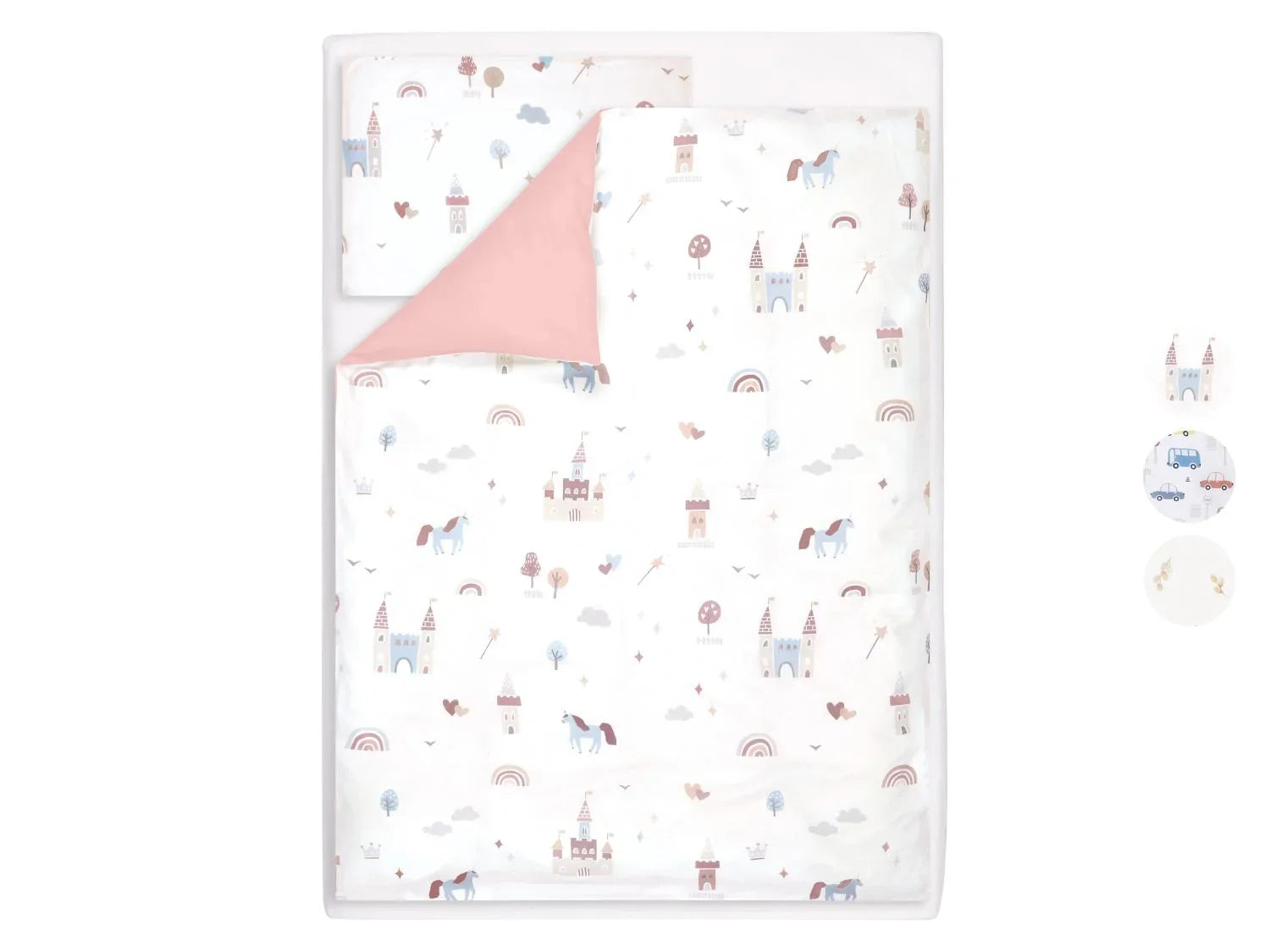 LIVARNO Parure de lit bb rversible, 3 pices