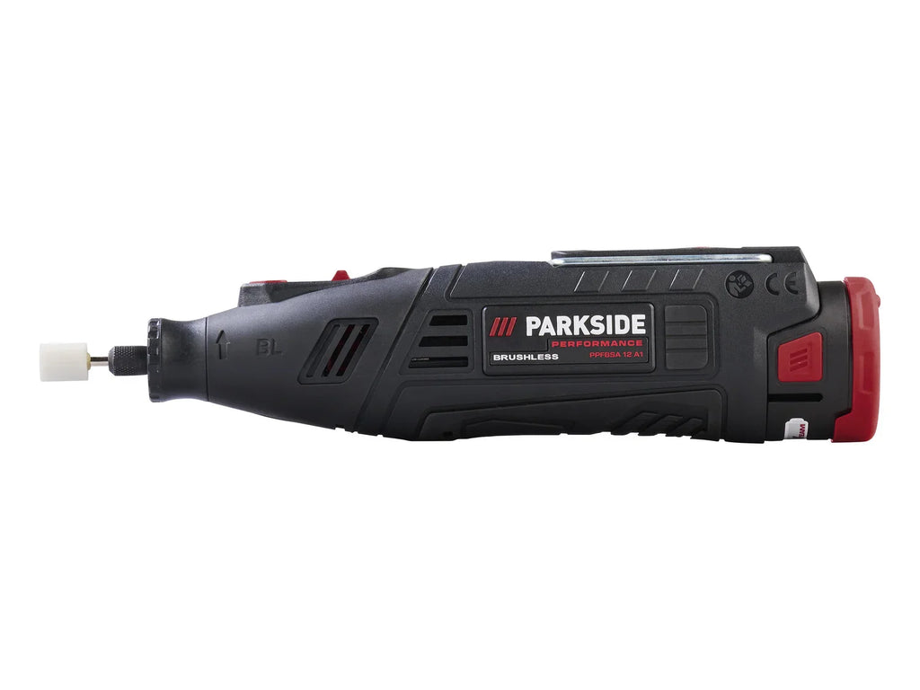 PARKSIDE PERFORMANCE Set mini-perceuse/ponceuse sans fil PPFBSA 12 A1 + batterie + chargeur, 12 V