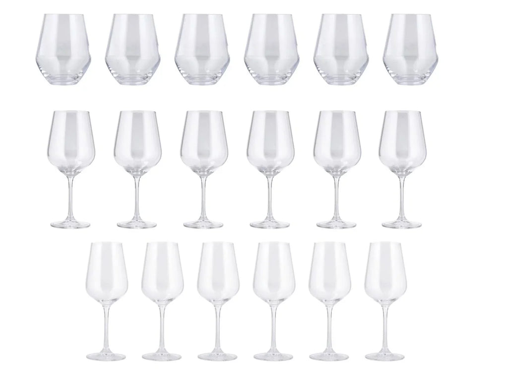 SILVERCREST Lot de 6 verres en cristal