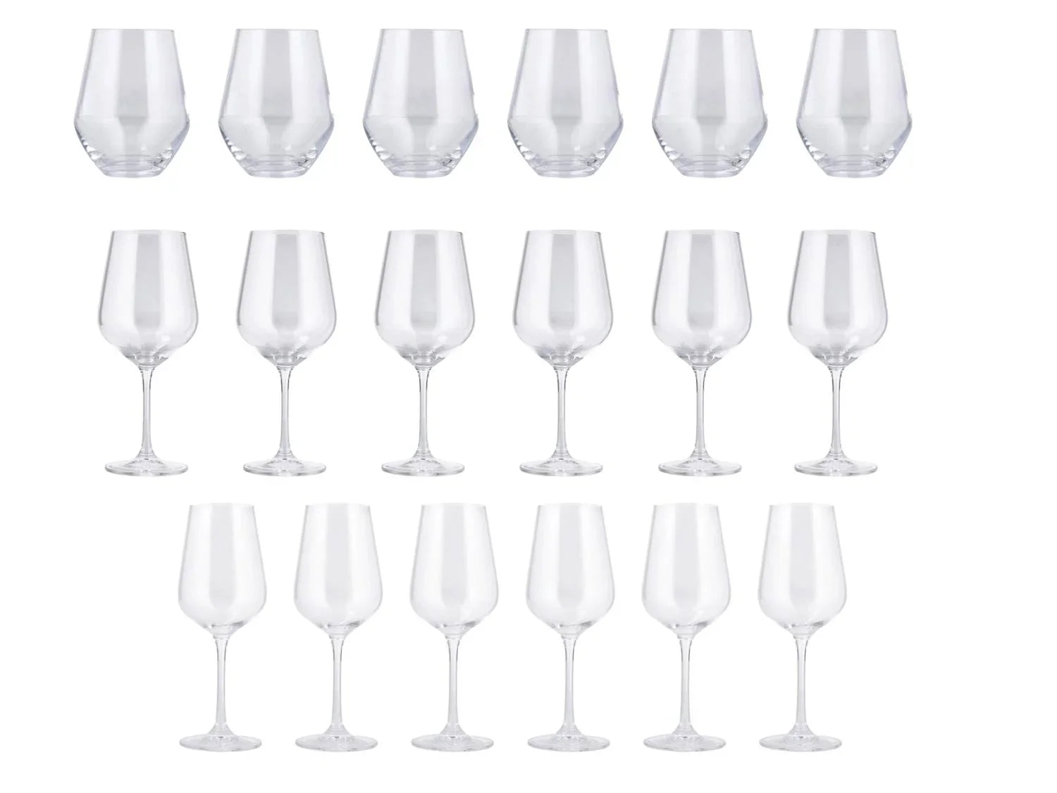 SILVERCREST Lot de 6 verres en cristal