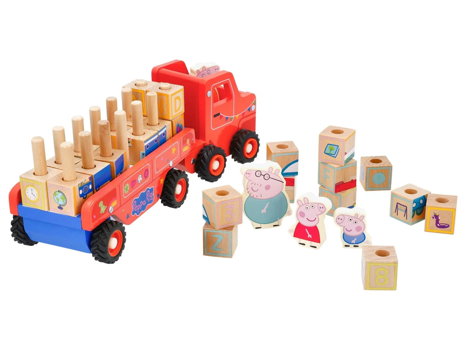 Camion en bois avec remorque