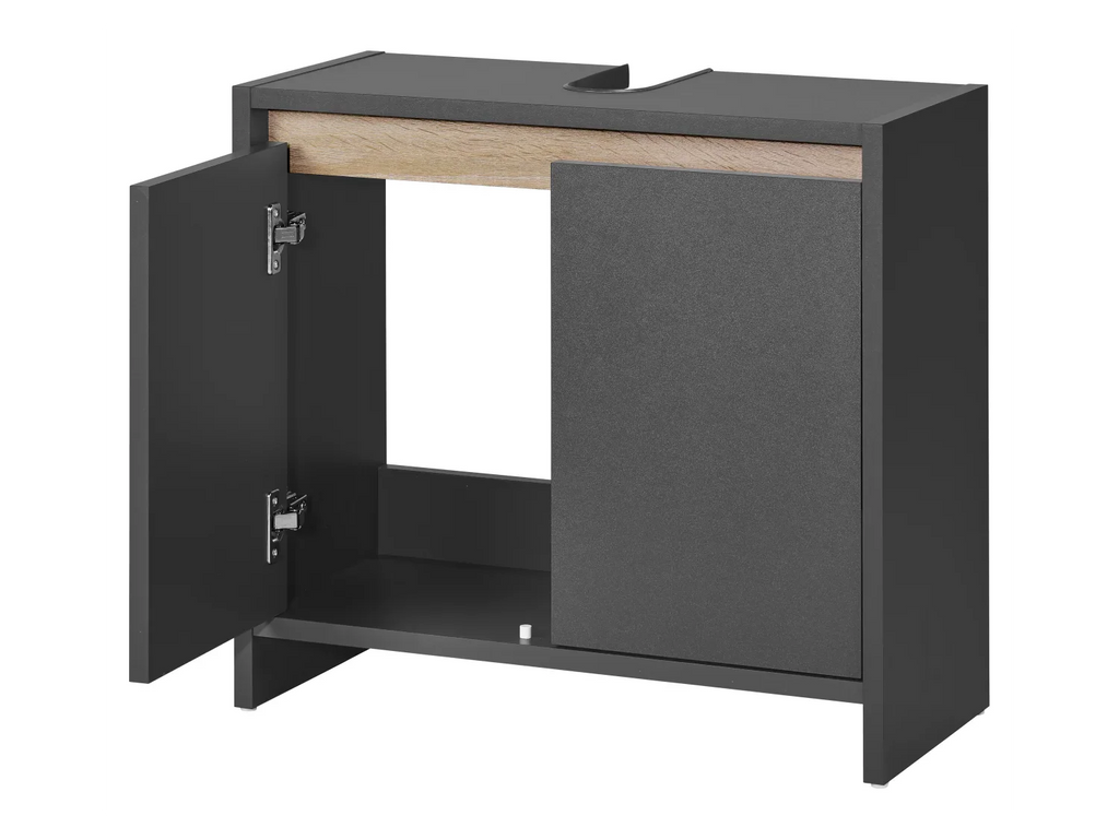 LIVARNO home Meuble sous-vasque Oslo, 60 x 55 x 28 cm, noir