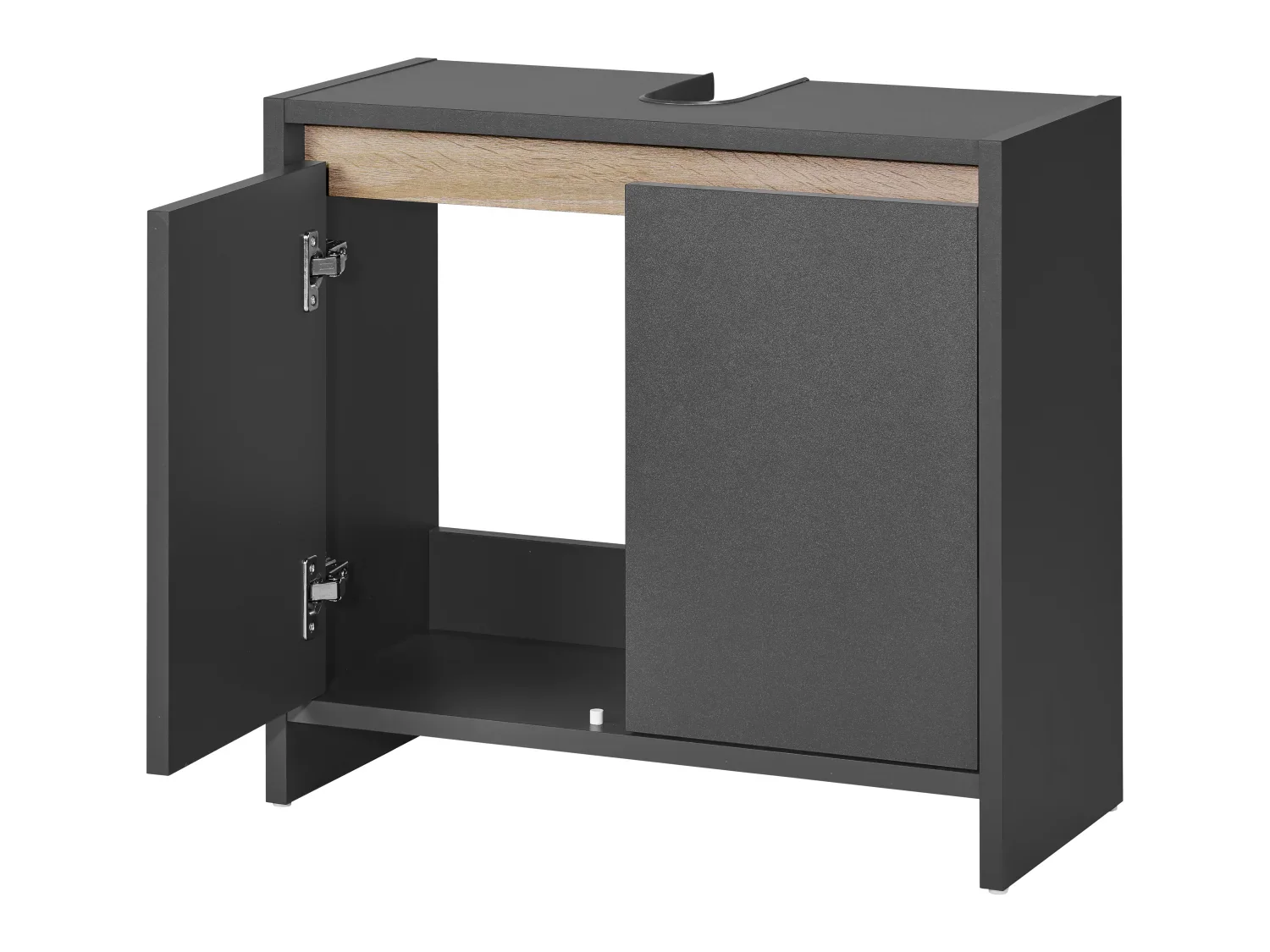 LIVARNO home Meuble sous-vasque Oslo, 60 x 55 x 28 cm, noir