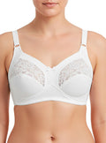 Soutien-gorge sans armatures en coton blanc