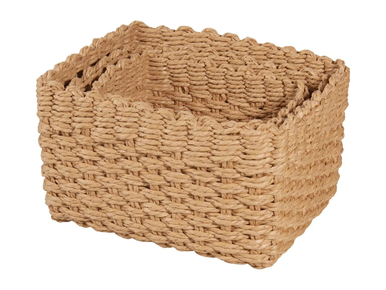 W5 Lot de 3 paniers de rangement