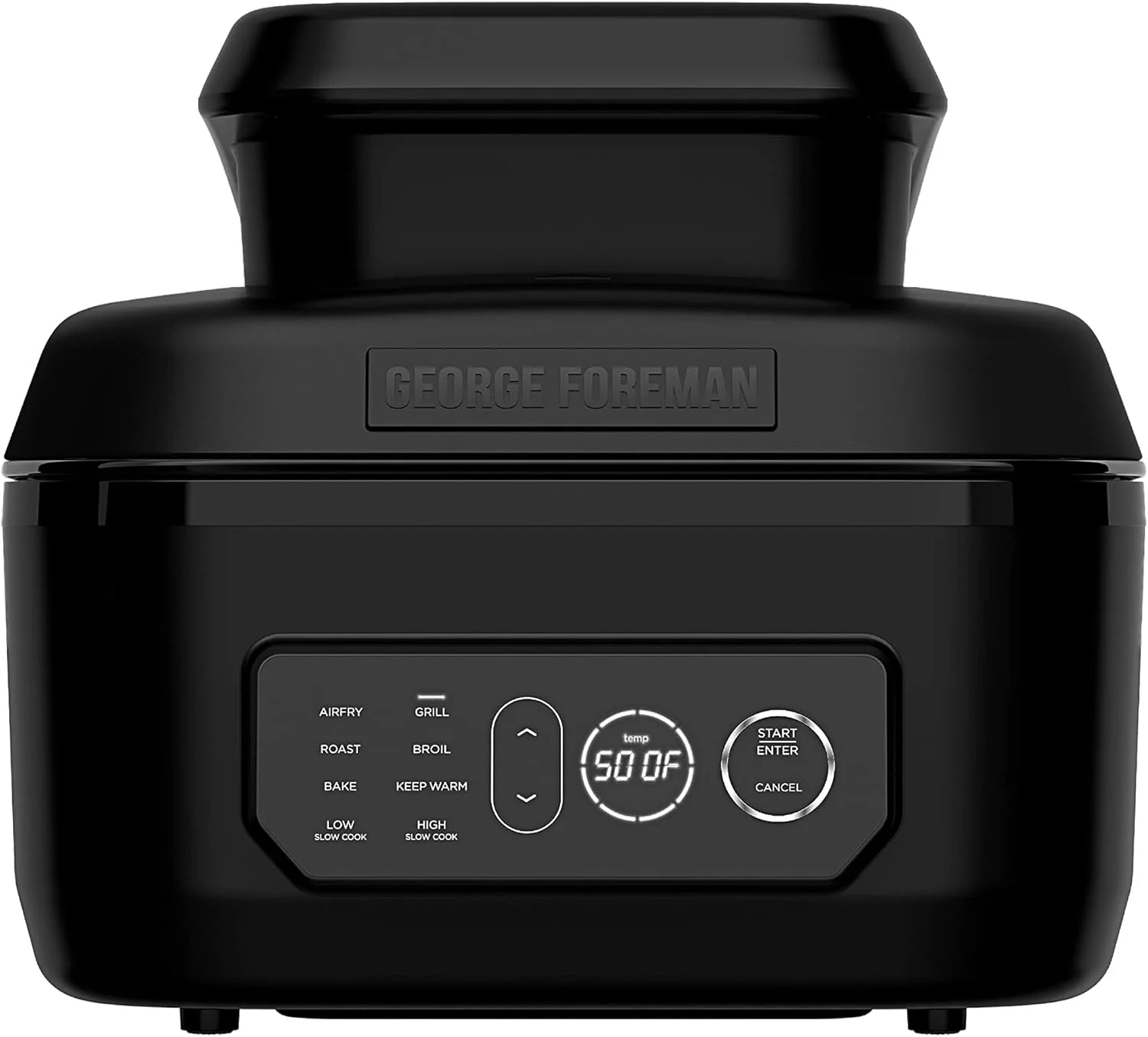 George Foreman Beyond Grill�?7-in-1 Electric Indoor Grill with Air Fry Technology, MCAFD800D, Black, Large