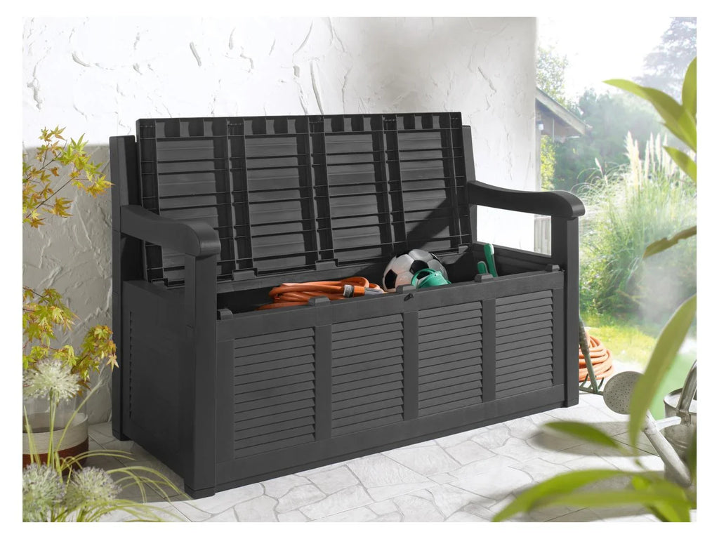 LIVARNO home Banc de jardin, 130 x 60 x 85 cm, anthracite