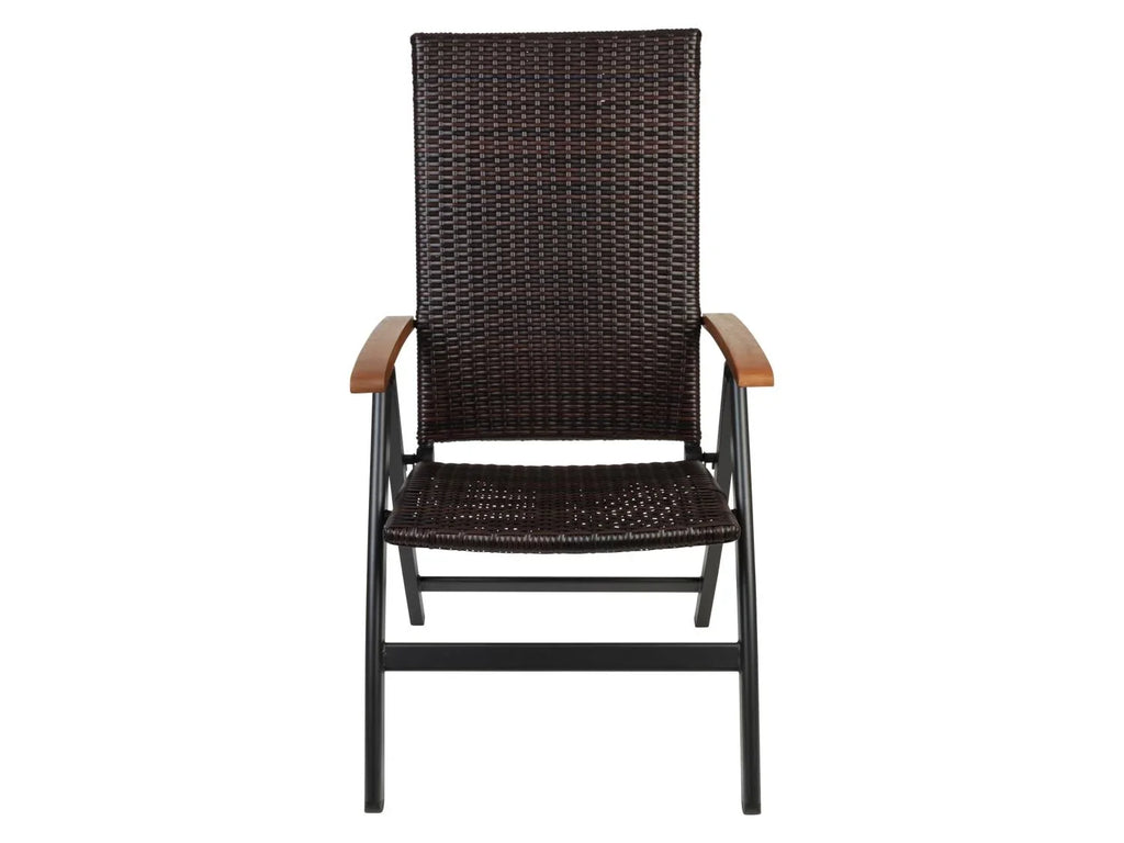LIVARNO Table de jardin + Lot de 6 fauteuils pliants tresss Valencia