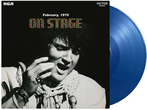 PRESLEY,ELVIS - ON STAGE: FEBRUARY 1970 Blue Vinyl LP