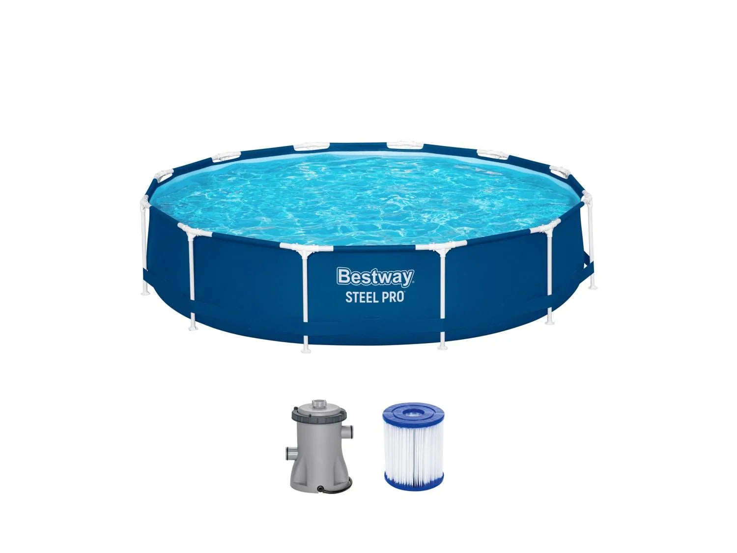 Bestway Piscine tubulaire Steel Pro avec pompe de filtration