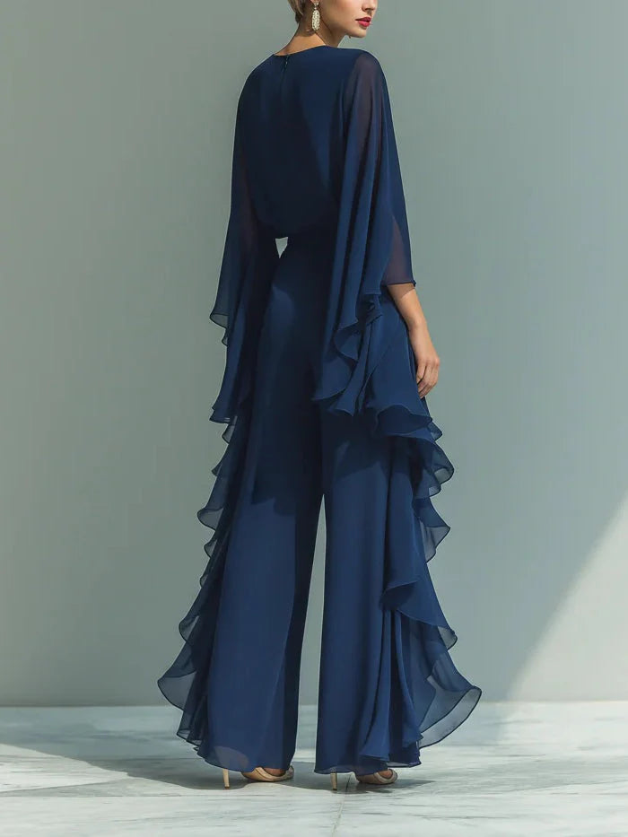 Aurore | Ensemble Élégant en Chiffon avec Volants