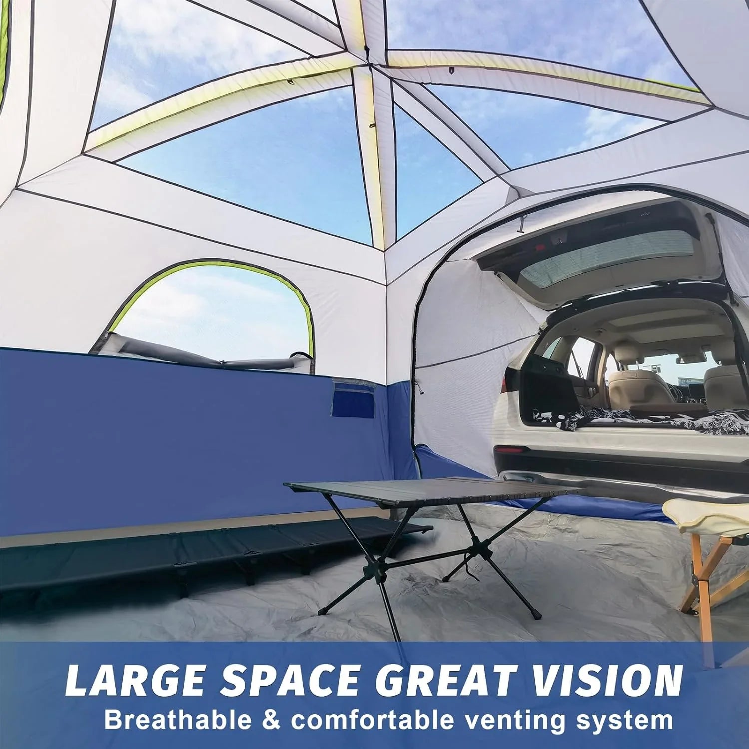 SUV Tent for Camping 6-Person SUV Tailgate Tent - Easy Set Up with Rainfly