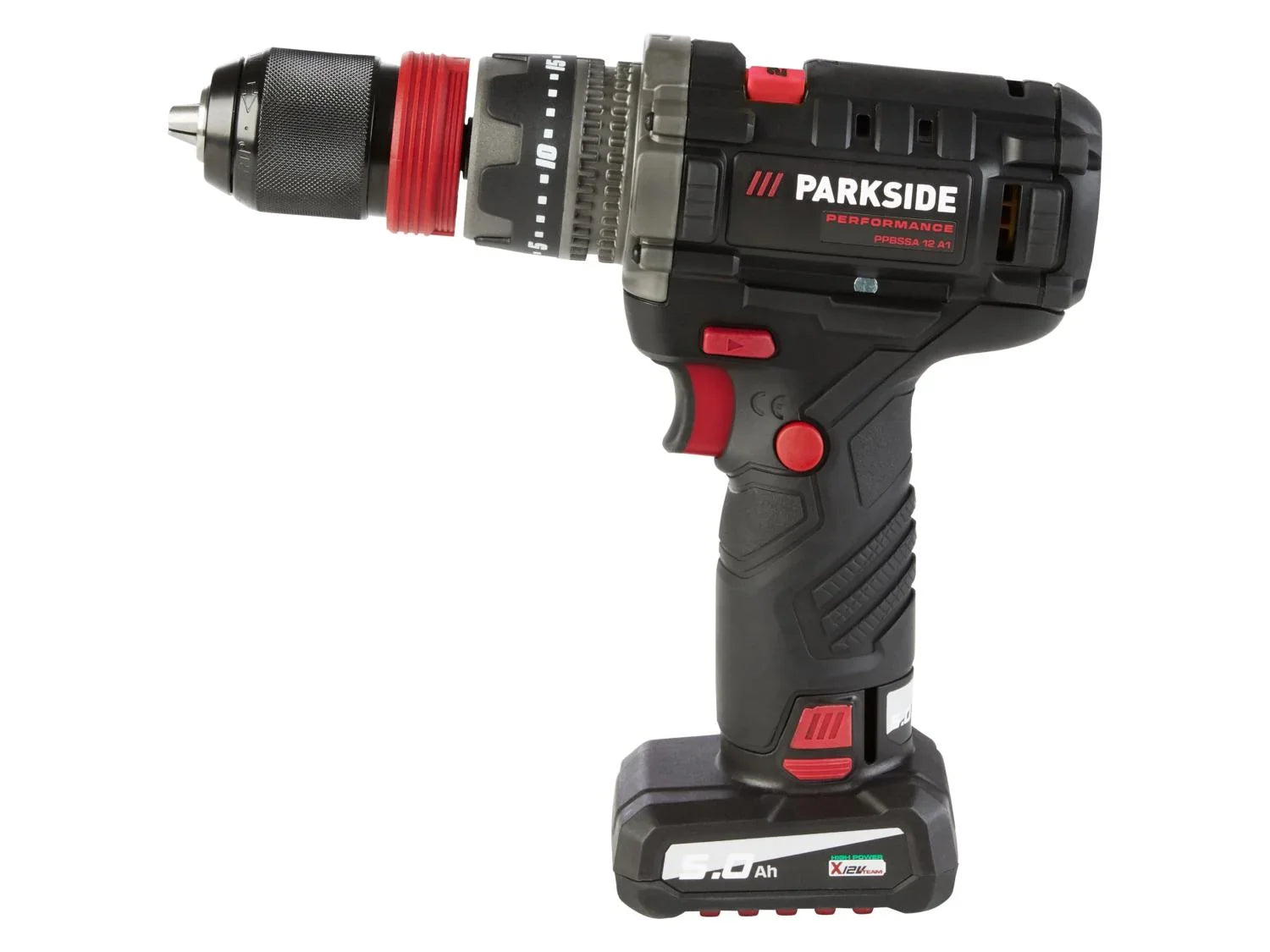 PARKSIDE PERFORMANCE Set perceuse-visseuse sans fil PPBSSA 12 A1 + batterie + chargeur, 12 V