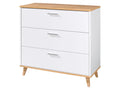 LIVARNO Commode Corfu, 80 x 75,3 x 33 cm, blanc/imitation chne