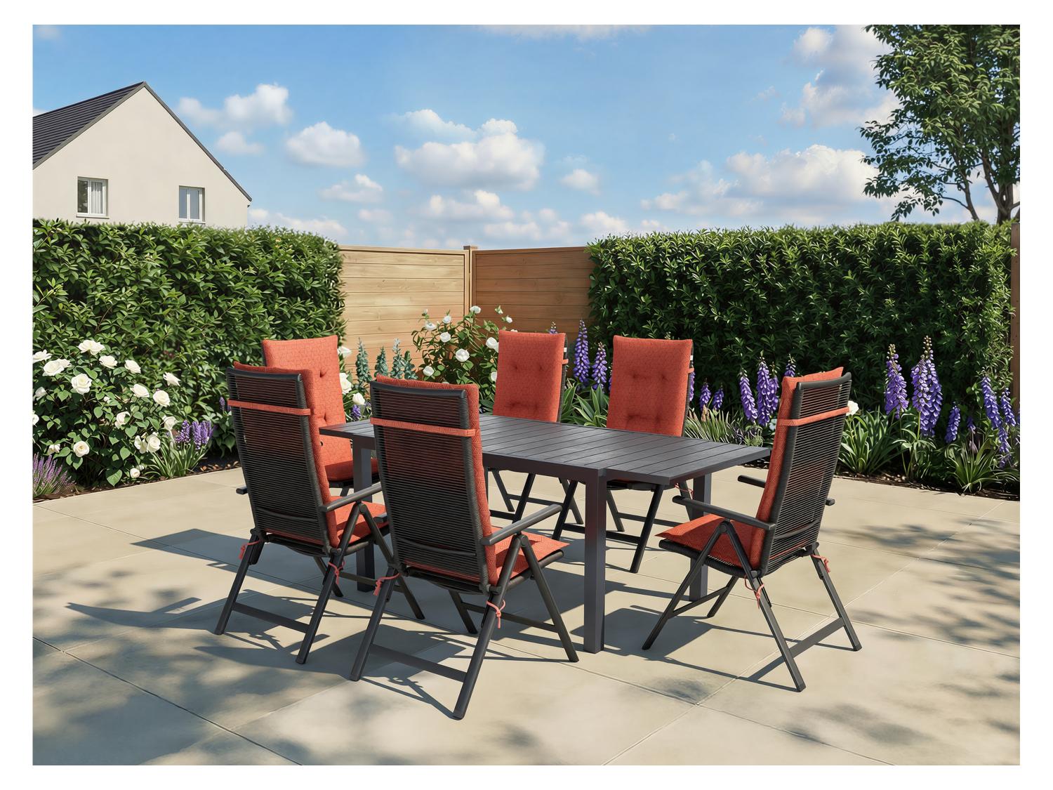 LIVARNO Lot de 2 fauteuils en aluminium Miami