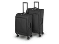 TOPMOVE Set de 2 valises cabine extensibles, 62-69 L et 96-108 L, noir