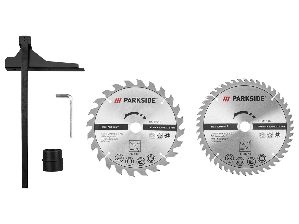 PARKSIDE Scie circulaire PHKS 1350 E4, 190 mm, 1350 W